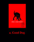 GOOD BAD DOG - A6 Postcard