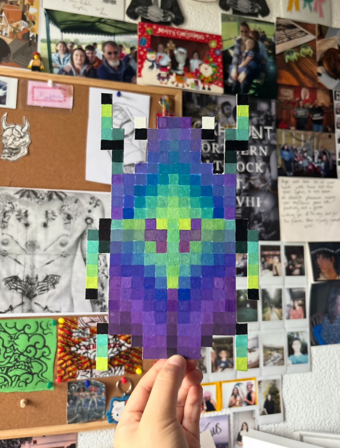 Pixel Spring Dumbledore Beetle Painting
