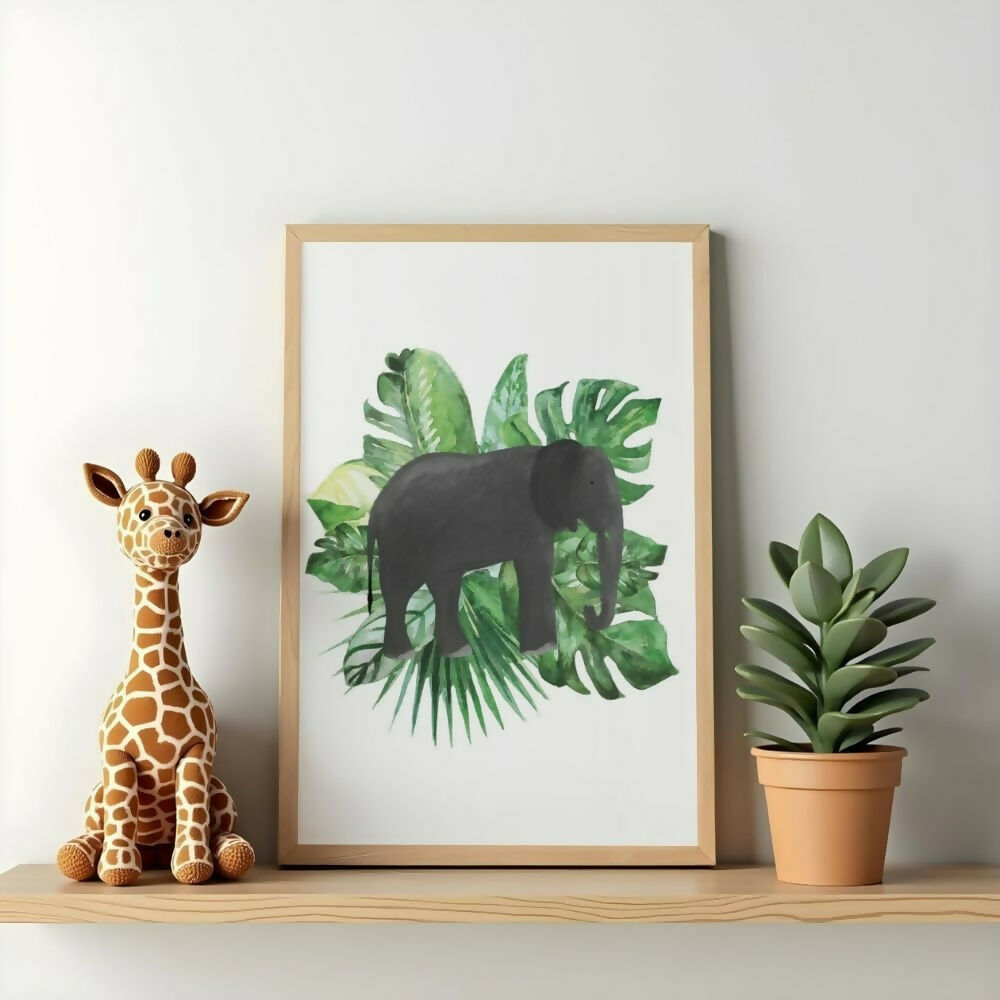 Elephant Jungle Print