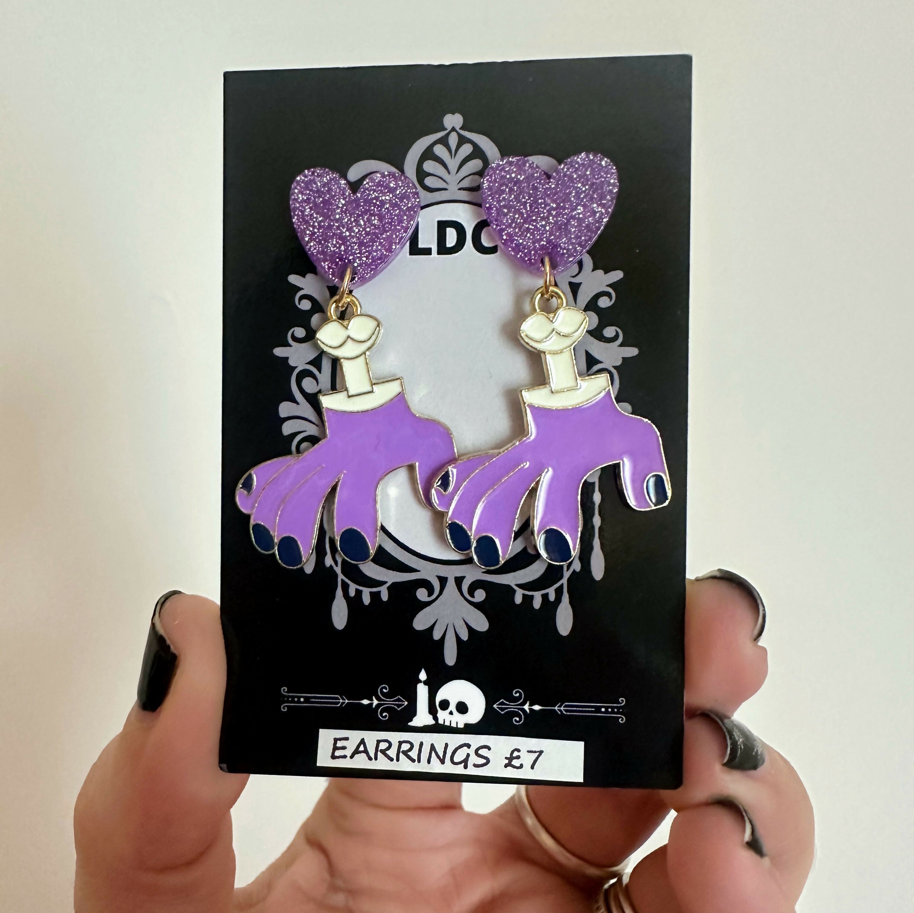 Large Spooky Hands Earrings