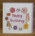 Happy Birthday Flowery Cats Greeting Card