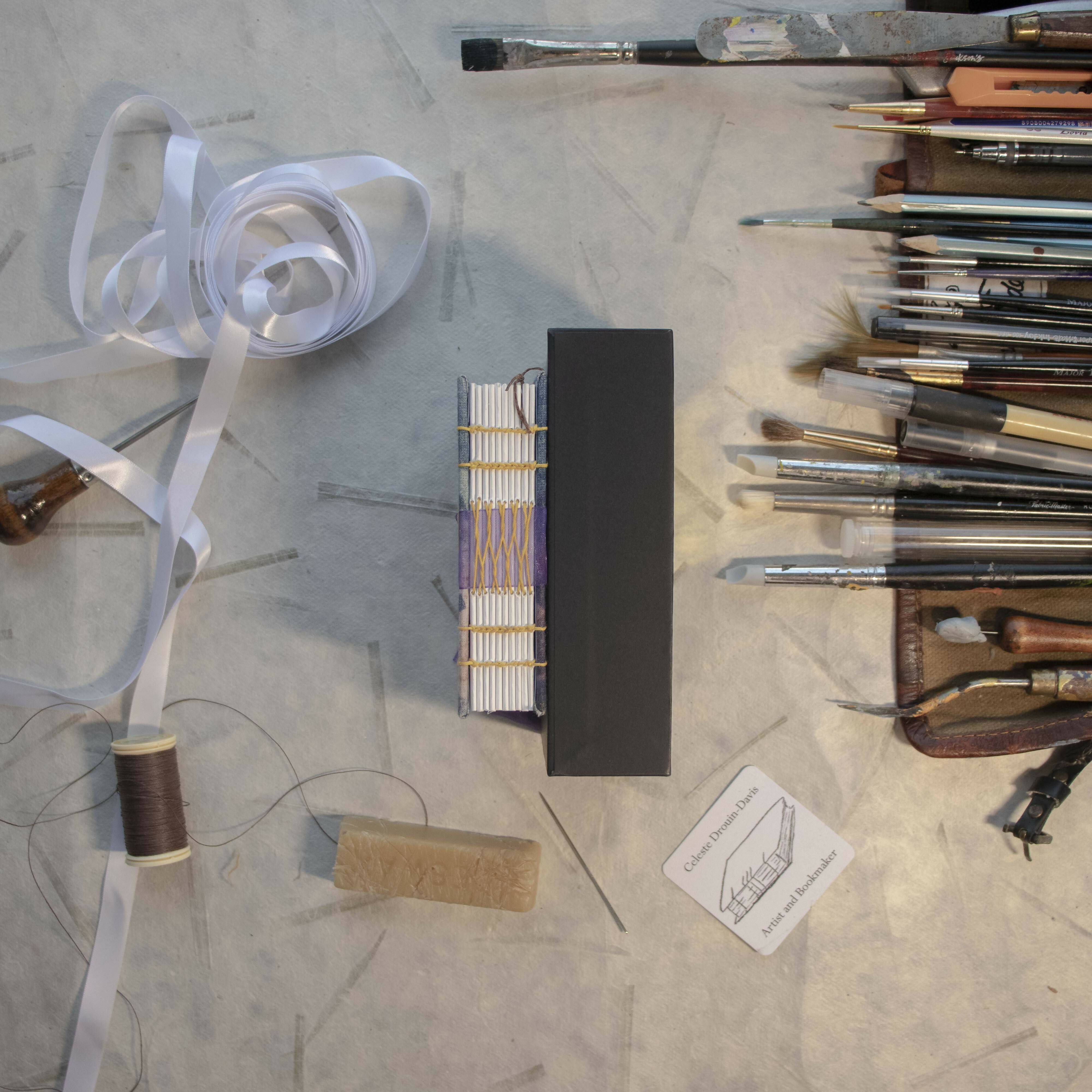 A7 Handmade Artists Sketchbook Coptic Bound