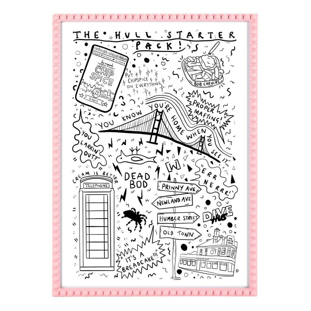 Framed A3 Hull Starter Pack Print