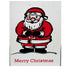 Handprinted Santa Christmas Card