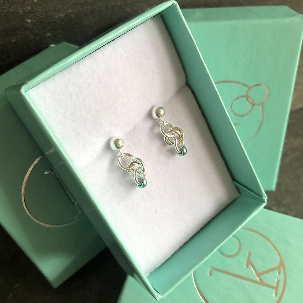 Sterling Silver Miyuki B earrings