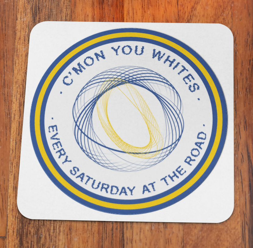 Leeds Utd Coaster THE WHITES Design SET OF 4