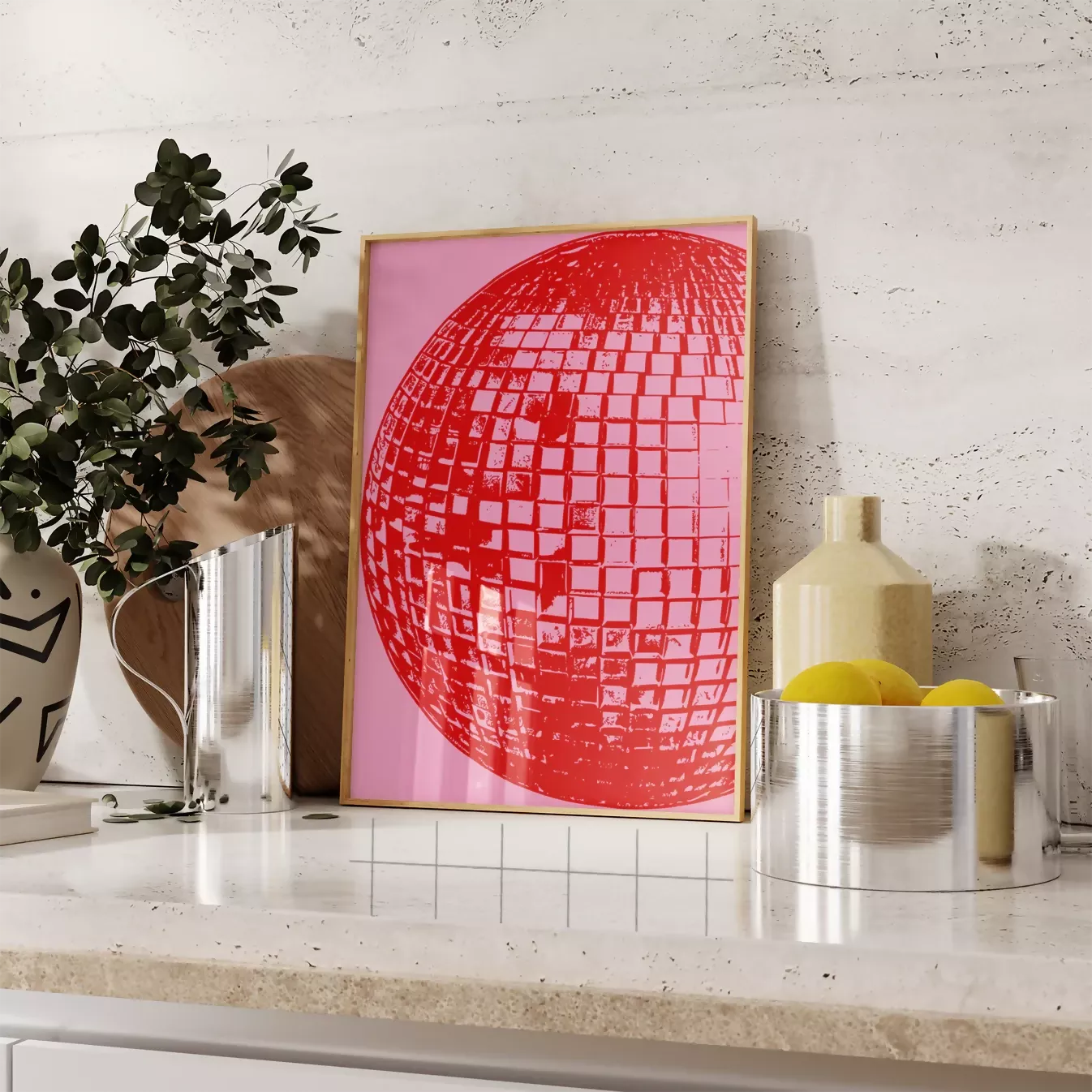 DISCO BALL WALL ART PRINT