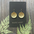 SMALL BRASS MOON EARRINGS