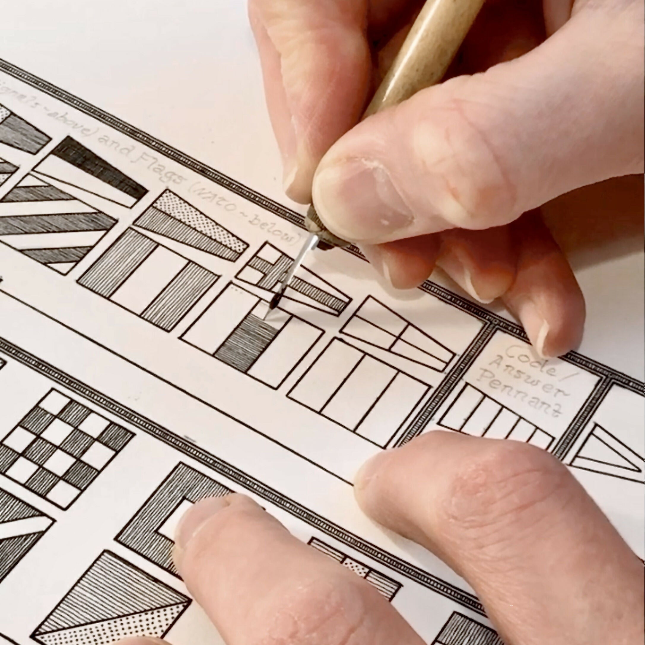 Shipping Forecast Map Hand Drawn Art Print