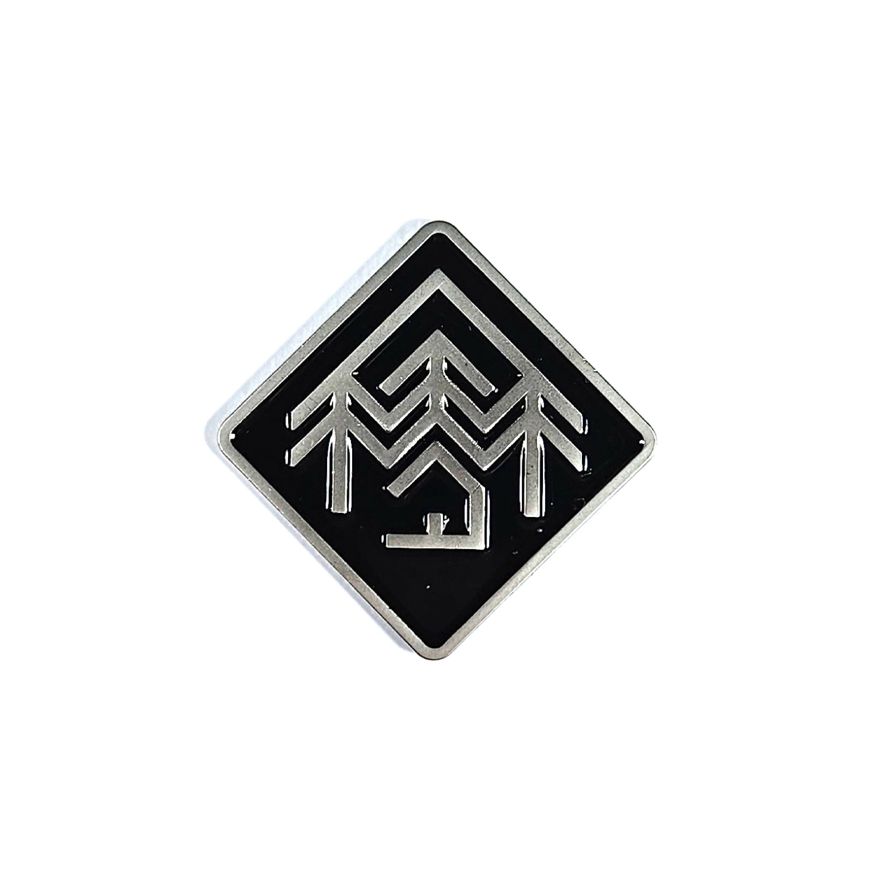 Geometric Cabin, Pin Badge