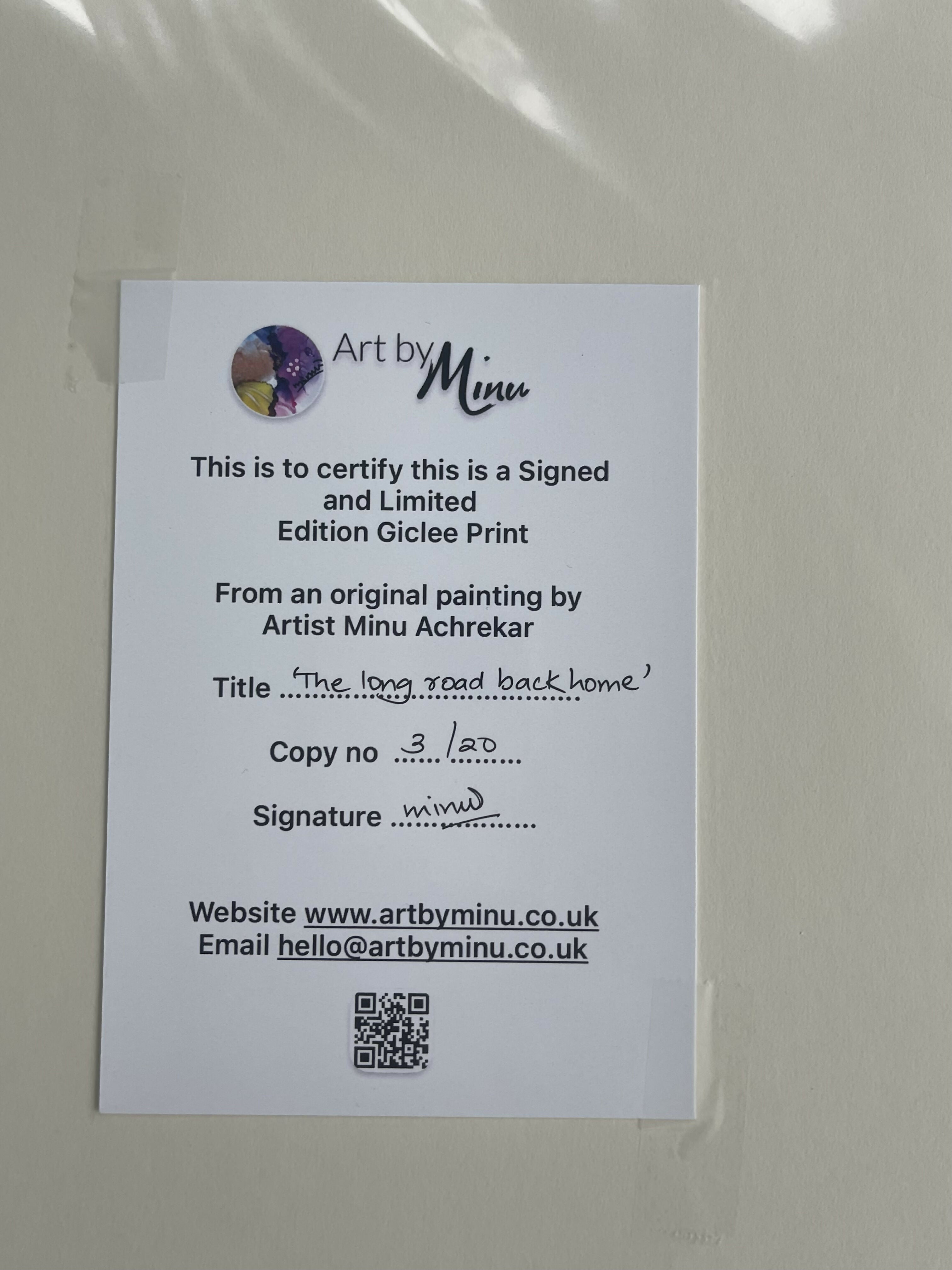 The Long Road Back Home - Limited Edition Giclee Print