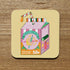 Creative Juice Coaster - Colourful Coaster for Artists -Juicebox Print with Citrus Print
