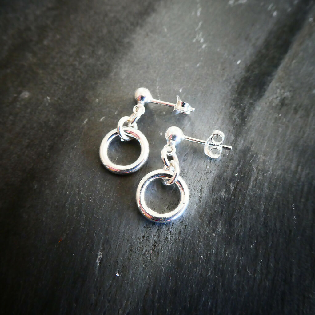 Sterling Silver Mini Circle