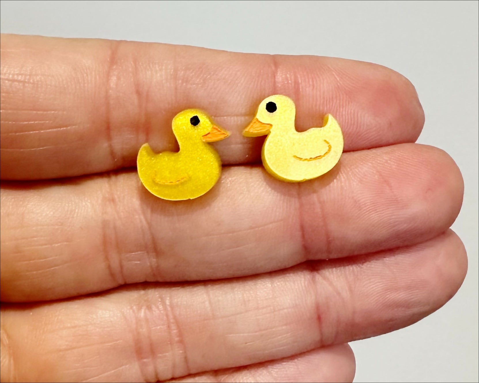 Yellow Duck Studs