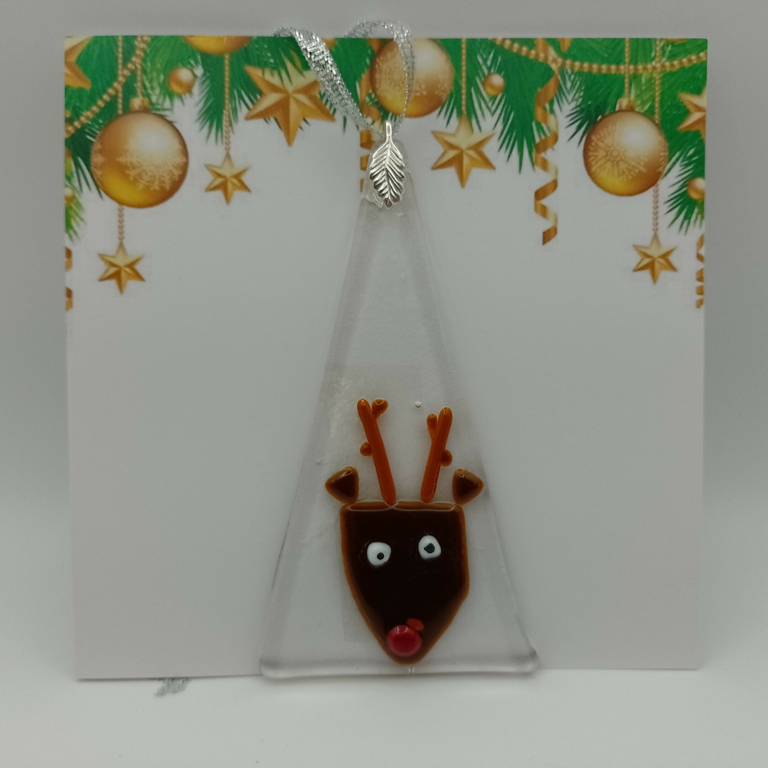 Fused Glass Christmas Card