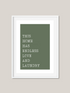 Endless Laundry Art Print