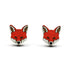 Foxes Necklace and Stud Earrings Set