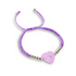 Sugar Coated, Sweetheart Macramé Bracelet in Lavender
