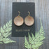 HAMMERED COPPER MOON EARRINGS