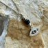 Handmade Sterling Silver Black Obsidian Evil Eye Necklace
