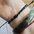 Moonstone Birthstone Bracelet; Single Crystal Macrame Adjustible June Gift Bracelet