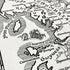 Anglo Saxon Britain Map Hand Drawn Fine Art Print