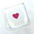 Small Fused Glass Heart Dish