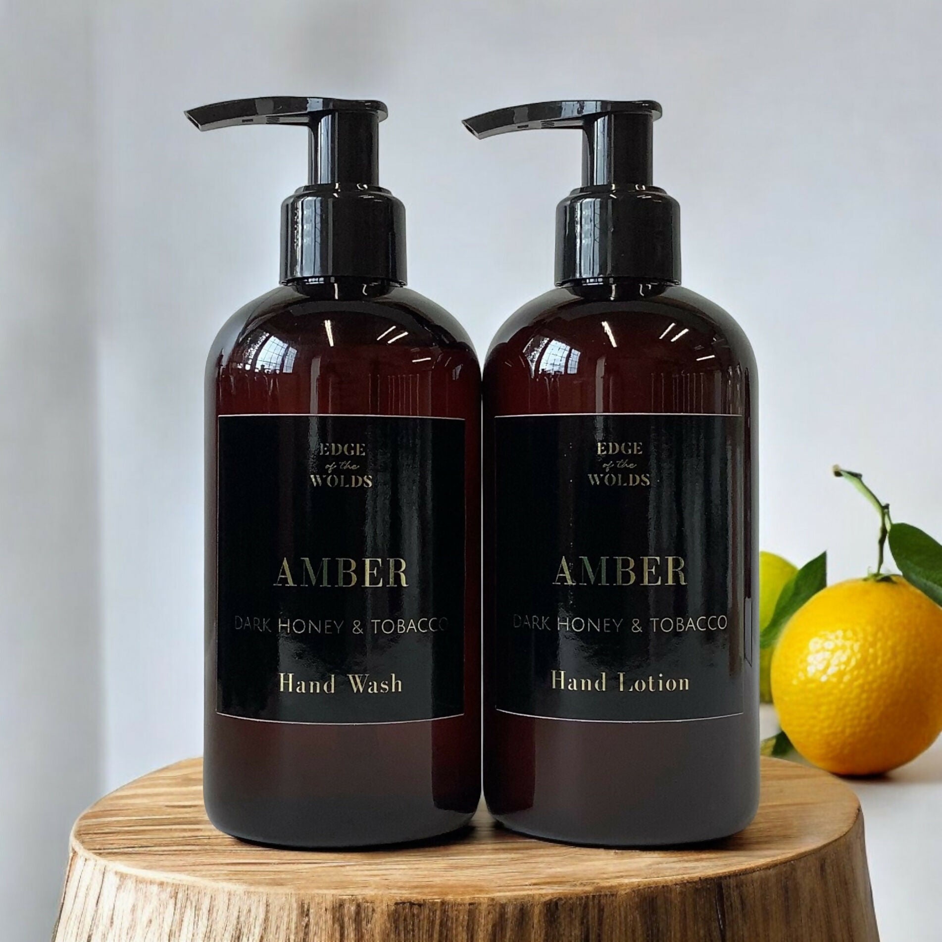 Amber - Dark Honey & Tobacco Hand Wash & Lotion Set