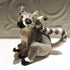 Ceramic Ring tailed lemur sculpture