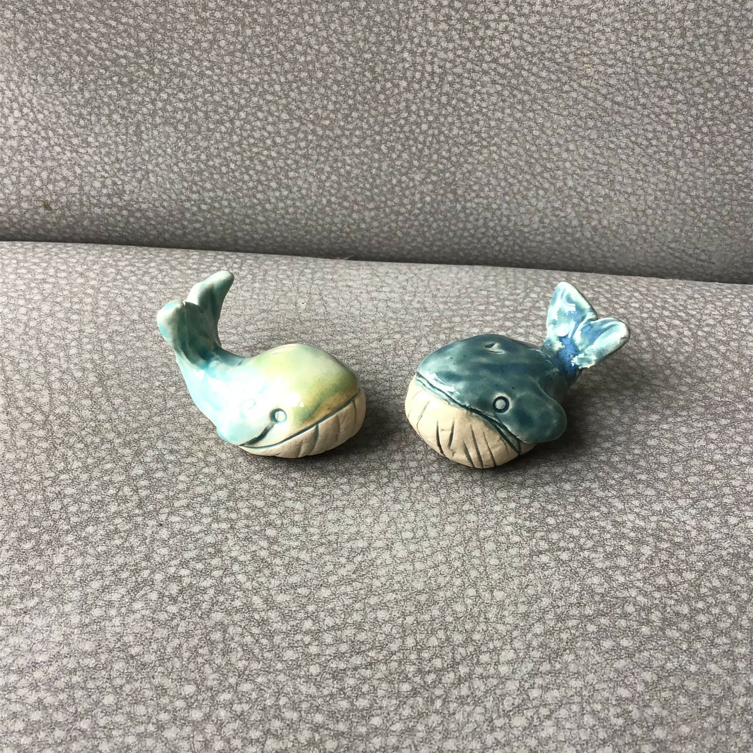 Mini Ceramic whales