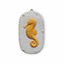 Seahorse / Hand-painted Reproduction of Original Sculpture / Ready-to-hang Relief Wall Art
