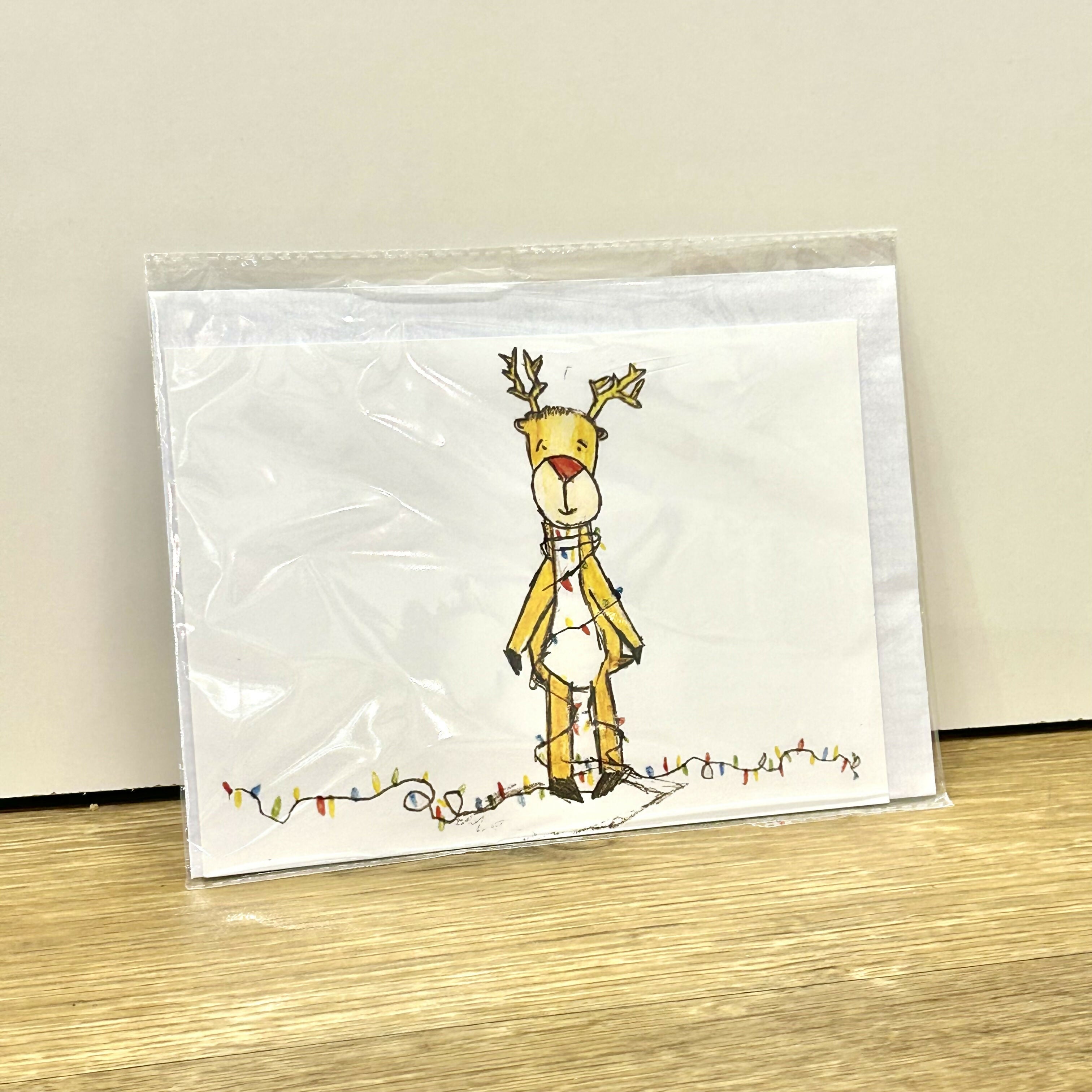 Reindeer Christmas Card