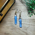 Lovely Gold Plated Blue Kyanite Drop Earrings