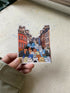 Double Layered Wooden Magnet - Cats on the Street
