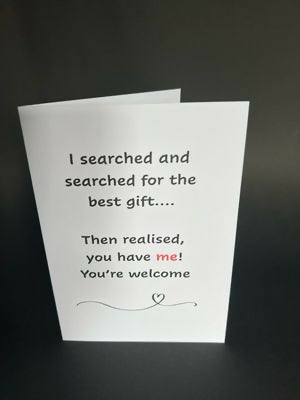I Searched Best Gift - Cheeky Card