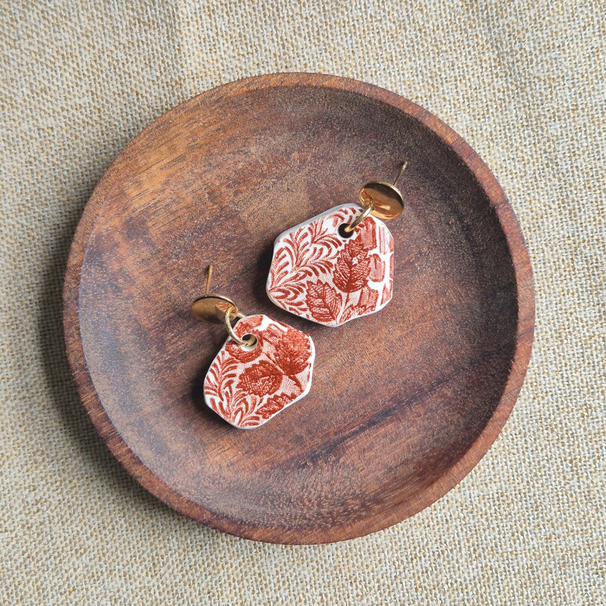 Recycled Ceramic Earring