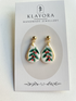 Christmas Polymer Clay Earrings With Gold Plated Fastenings
