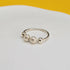 ‘Sparkle’ Sterling Silver Sparkle Bead Fidget Ring