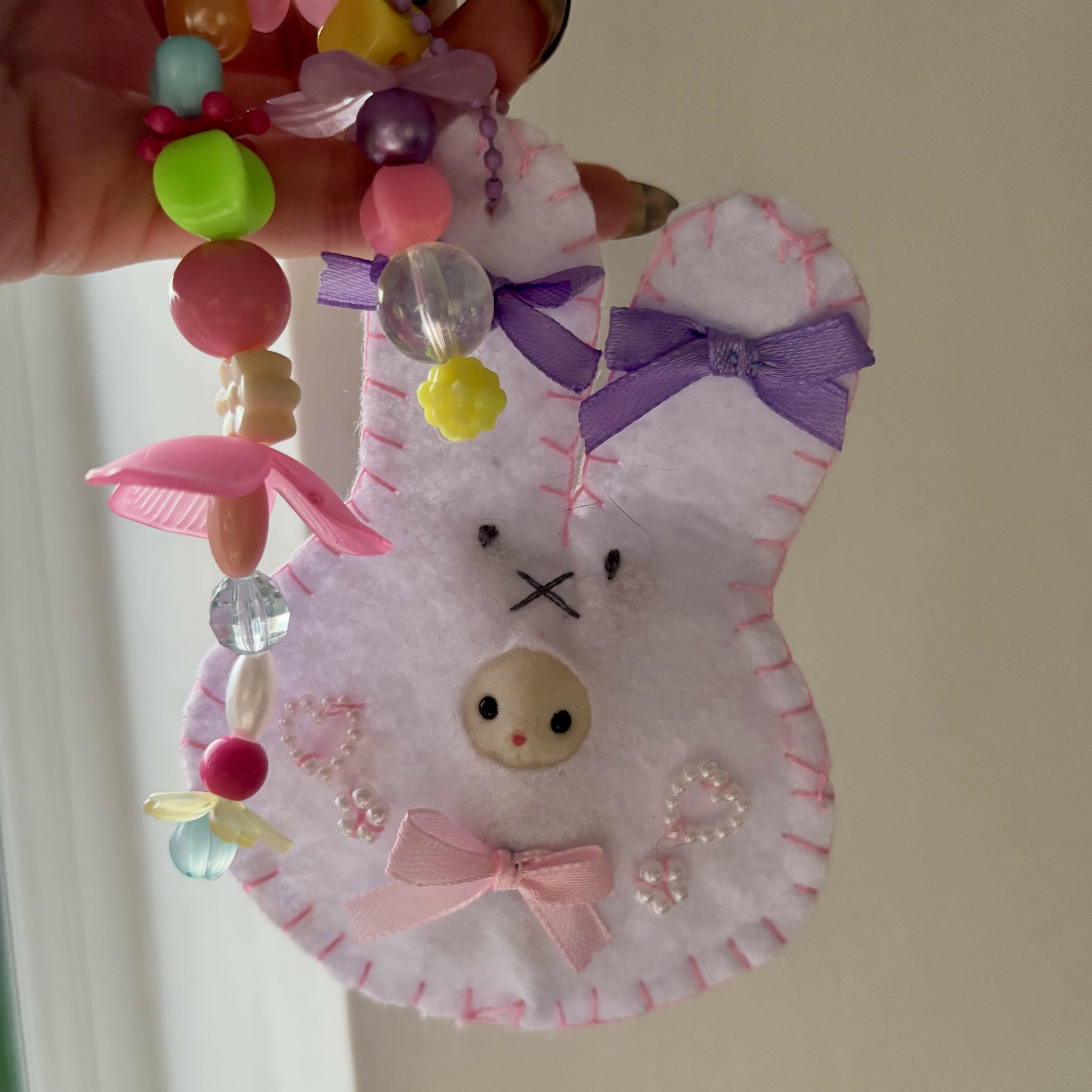 Miffy bunny felt Keyring