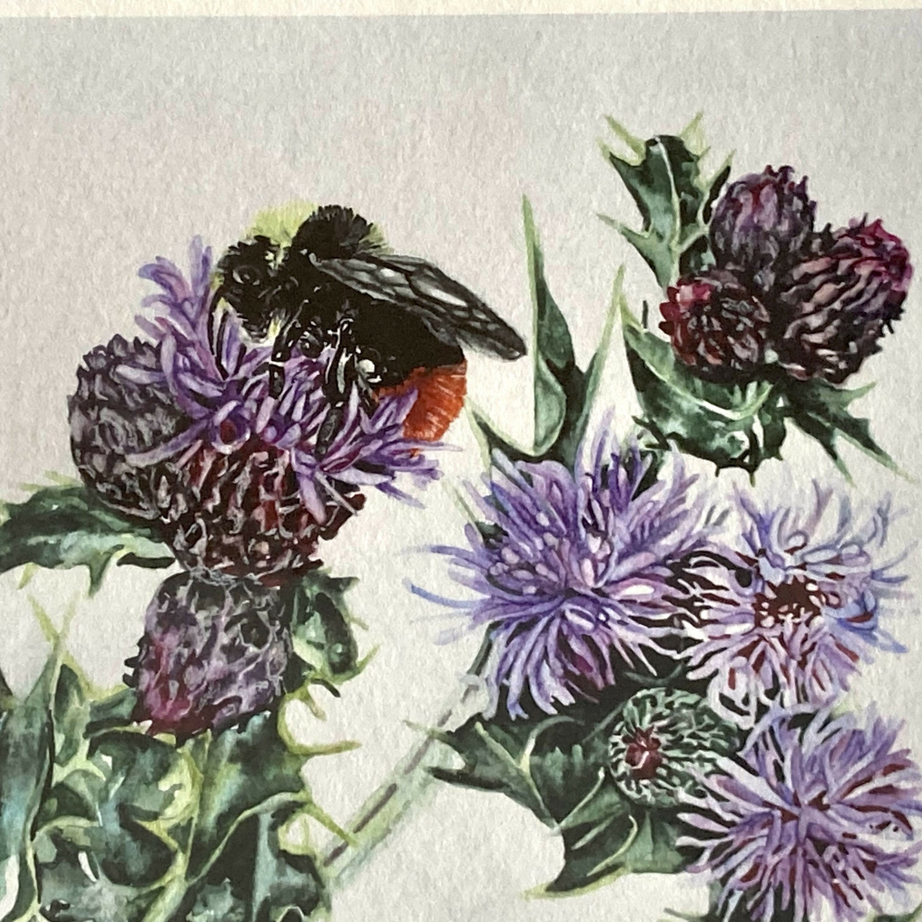 Red Bumblebee Print