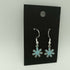 Powder Blue Flower Enamel Earrings