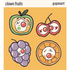 'Clown Fruits' Sticker Sheet