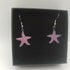 Pink Enamel Starfish Earrings