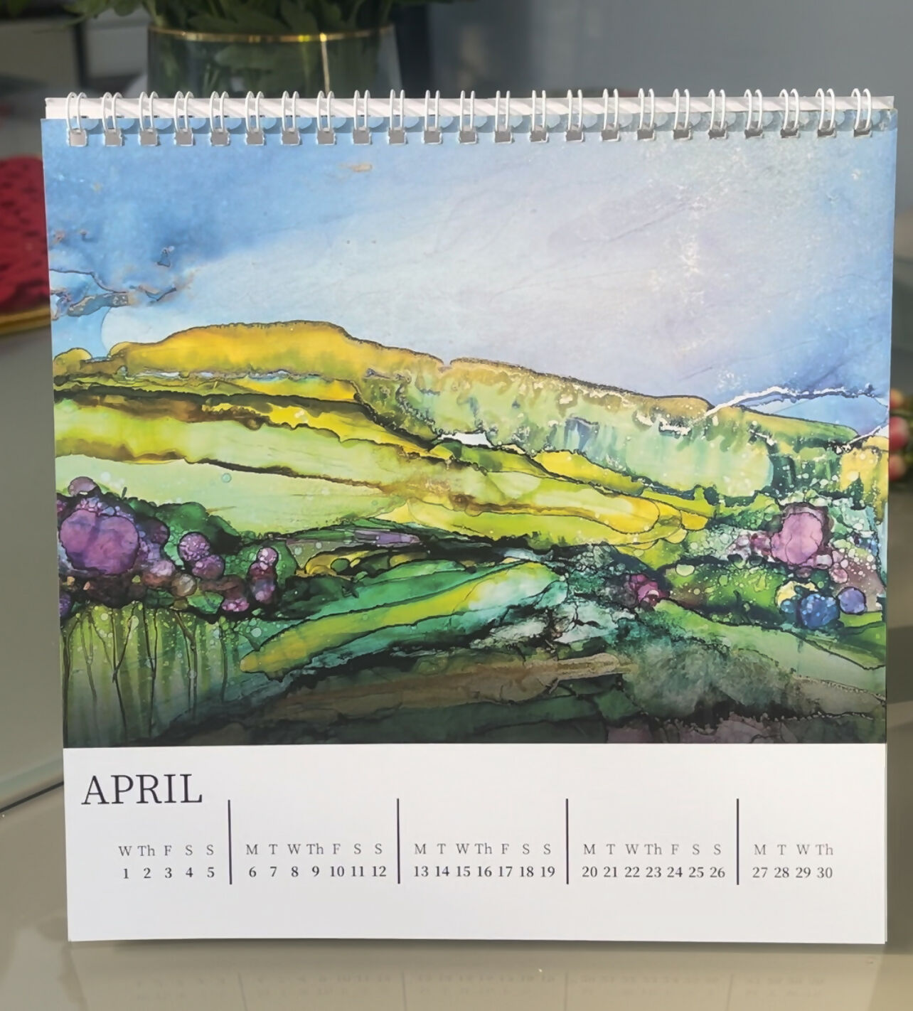 Alcohol Ink Landscapes 2026 Fine Art Calendar