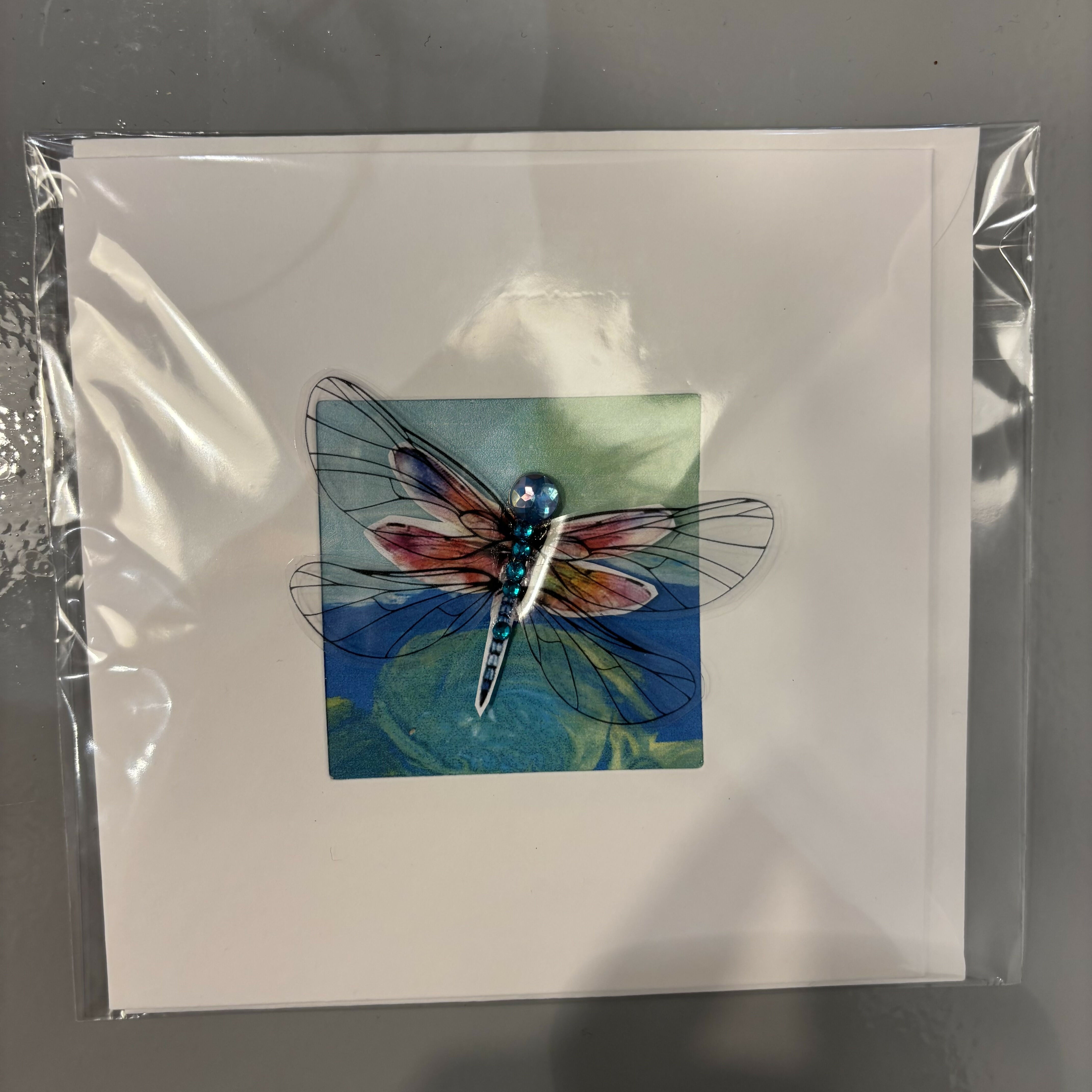 Dragonfly and Butterfly Mixed Media Cards