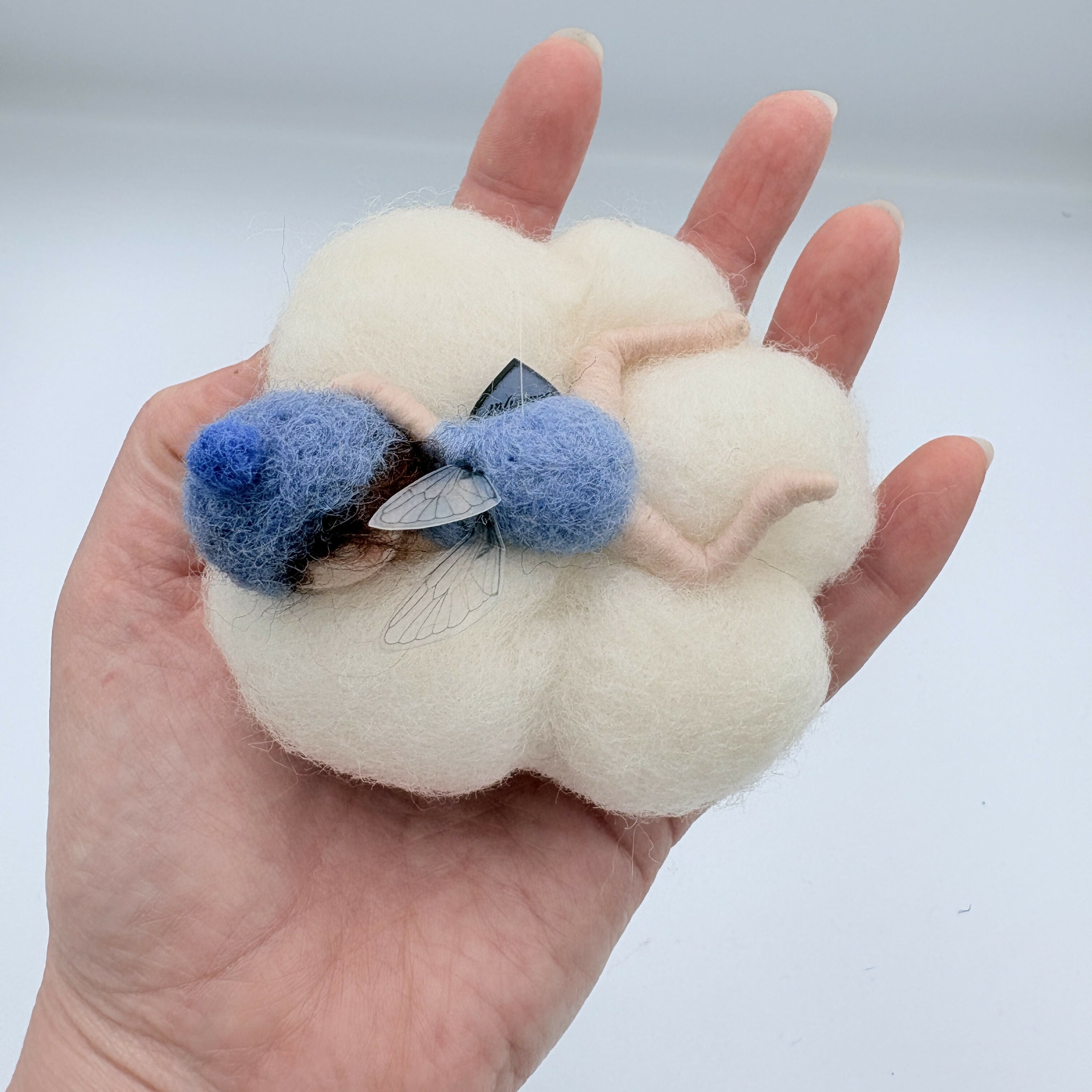 Fairy baby on a cloud