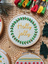 Preprinted Embroidery Pattern For Beginners - Christmas Ornaments