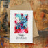 Abstract Holly with Sparkle Christmas Card