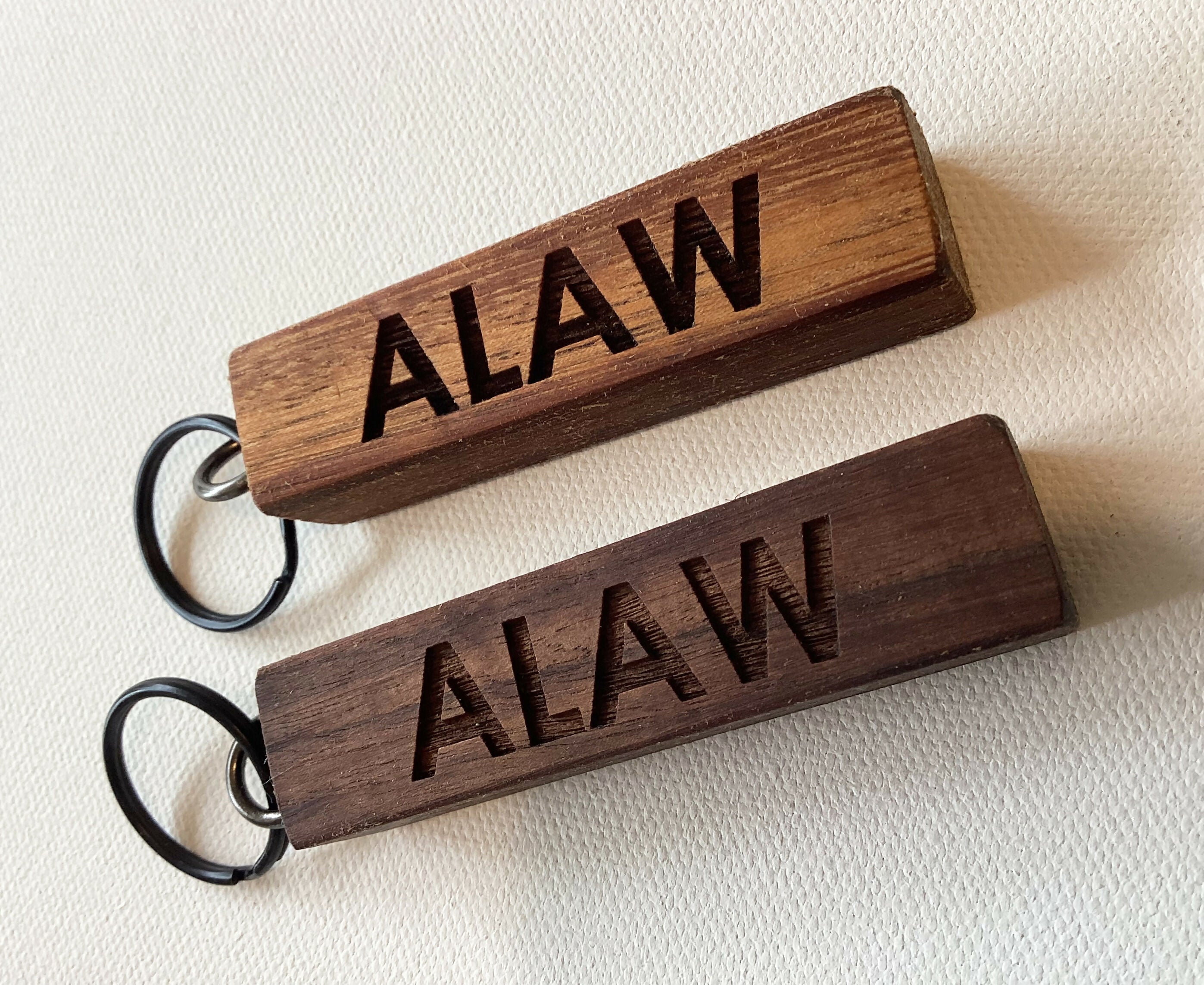 Leeds Keyring - Engraved Wooden Block Keyring - ALAW All Leeds Aren't We
