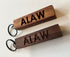 Leeds Keyring - Engraved Wooden Block Keyring - ALAW All Leeds Aren't We